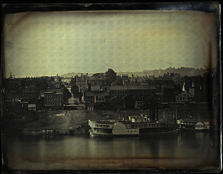 Cincinatti 1848 photo Charles Fontayne and William Porter standing on the other side of the Ohio River